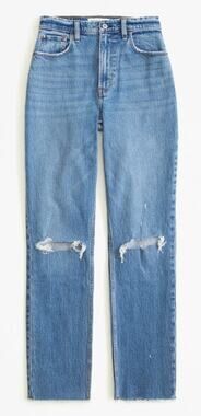 Abercrombie & Fitch 37/ 24 Short The 90's Straight Ultra High Rise Jeans NEW